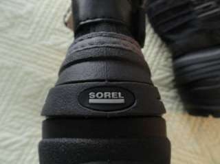 SOREL TODDLER BOYS BLACK WATERPROOF THERMOPLUS BOOTS US SIZE 10 NWT 