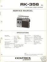 Original Service Manual Pioneer RK 356 Radio/Cassette  