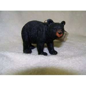  Very Cute Black Bear Cub Miniature Figurine Pair