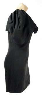 Andre Van Pier Black Evening Dress Shawl Collar Sleeve  