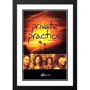  Private Practice (TV) 20x26 Framed and Double Matted TV 