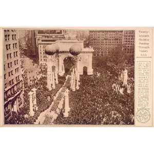 Victory Arch Madison Square New York WWI End Parade 1919 