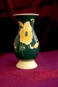 Al ka Kunst Kronach Bavaria Porcelain Vase GREEN 1935  