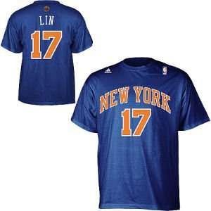  New York Knicks Jeremy Lin NBA Player T Shirt: Sports 