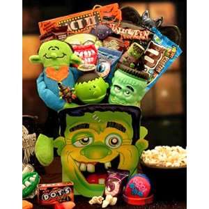 Monster Munchies Halloween Trick or Treat Candy Gift Basket for Kids