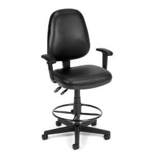   OFM Vinyl Posture Task Chair with Arms Drafting Kit