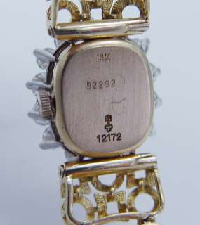   Tiffany&Co Enamel 2cts Diamond Watch Mechanical 39.6gr Vintage Jewelry