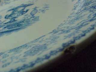 Alcock Staffordshire Blue Transferware Plate Pompeii  