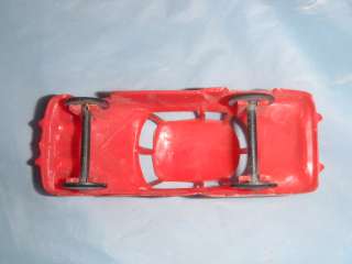 Vintage red plastic toy car 1950 Studebaker retro small  