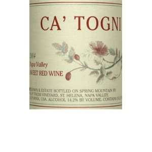   Togni Napa Valley Sweet Red 375 mL Half Bottle Grocery & Gourmet Food