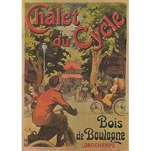  Chalet Du Cycle Vintage Bicycle Giclee Reproduction Poster 
