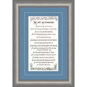 The Art of Marriage Framed Poem:  Home & Kitchen
