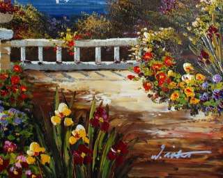 Oil Painting Mediterranean Ocean Sea View on Canvas A34  