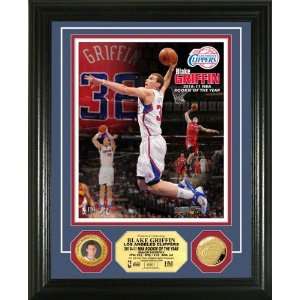 Blake Griffin Los Angeles Clippers 2010 11 NBA Rookie of the Year 24KT 