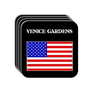  US Flag   Venice Gardens, Florida (FL) Set of 4 Mini 