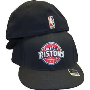  Detroit Pistons Navy Blue Fitted Cap by Reebok
