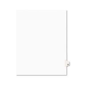 Avery Style Legal Side Tab Divider, Title 22, Letter, White, 25/Pack
