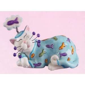  Sweet Dreams Dreamer   WhimsiClay Cat: Home & Kitchen