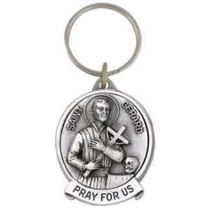  St. Gerard Pewter Key Chain (JC 7227 E)