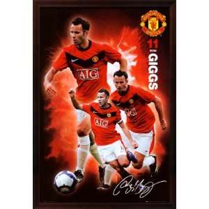 Manchester United   Giggs Framed Poster Print, 26x38 