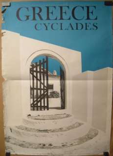  Cyclades original 1967 travel poster by National Tourist Organization
