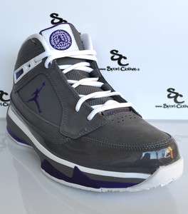 Jordan Team ISO II 2 air zoom grey white purple mens basketball shoes 