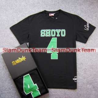 SLAM DUNK Shoyo #4 Fujima Player Tee T Shirt ~black~  