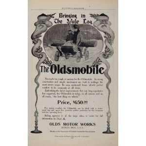 1903 Ad Oldsmobile Automobile Christmas Vintage RARE   Original Print 