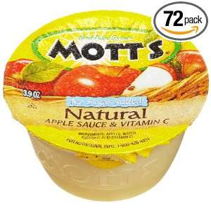 Motts Natural Sauce Apple, 3.9 Ounce: Grocery & Gourmet Food