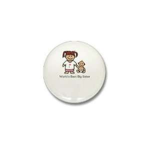  Worlds Best Big Sister. Big sister Mini Button by 