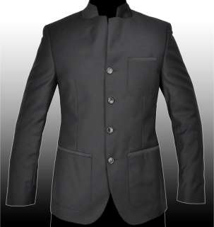   Wool Nehru Style Tuxedo Tux Jacket Blazer Sport Coat Veste 42R 52 NEW