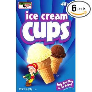 Keebler Vanilla Ice Cream Cups, 6 Ounce, 48 Count Box (Pack of 6)