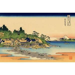 Sheet of 21 Gloss Stickers Japanese Art Katsushika Hokusai 36 Views of 