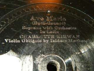   Diamond Disc Ave Maria Phonograph Record With Verdure Clad  