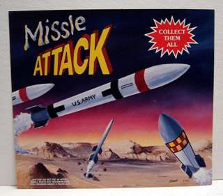 Missle Attack Collect Gumball Vending Machine Toy Sign  