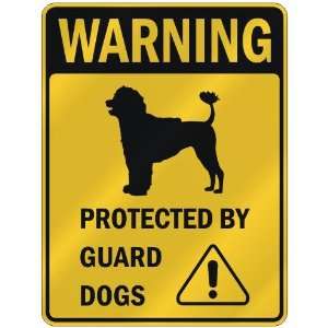 WARNING  PORTUGUESE WATER DOG PROTECTED BY GUARD DOGS  PARKING SIGN 