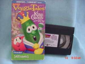 Veggie Tales KING GEORGE AND THE DUCKY selfisness vhs  