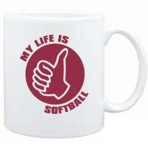  New  My Life Is Softball  Mug Sports