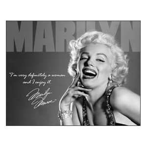  Marilyn Monroe Definately A Woman Tin Sign #H1532