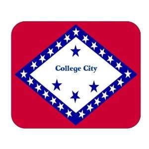   State Flag   College City, Arkansas (AR) Mouse Pad 