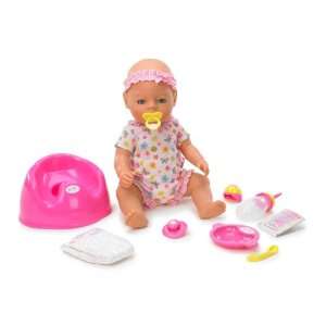  MGA Zapf Baby Born Doll with Potty Pink: Toys & Games
