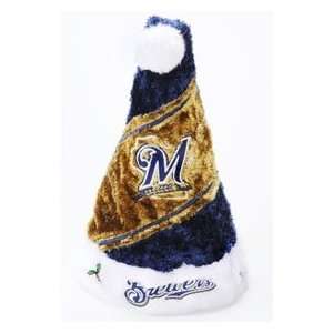  Milwaukee Brewers Color Block Santa Hat   Himo Sports 