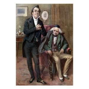  Dickenss Martin Chuzzlewit  portrait of Mr. Pecksniff and old 