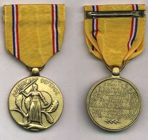 WWII American Defense Service Medal USM74  