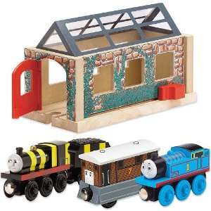   Railway   Sodor Engines Gift Pack & Useful Engine Shed Toys & Games
