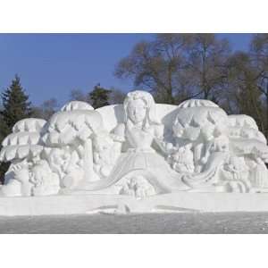  China, Heilongjiang Province, Harbin, Snow Sculptures at 