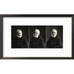 Sequence of Three Portraits of Victor Marie Hugo Framed 