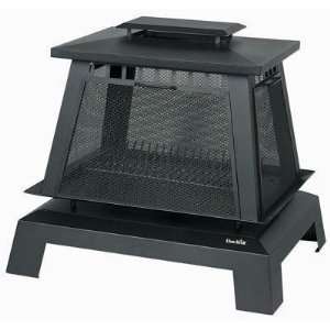   Wood Fireplace With Direct Vent Black Outdoor Used: Electronics