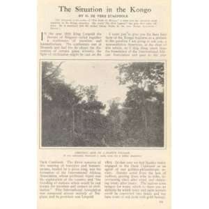    1910 Africa Situation in Congo Kongo Belgium 