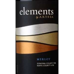  2007 Elements By Artesa Napa Sonoma Merlot 750ml Grocery 